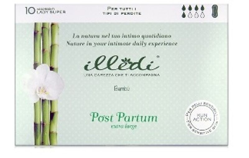Illedi Assorbenti Lady Super post partum per tutti i tipi di perdite extra large 10 pezzi-1