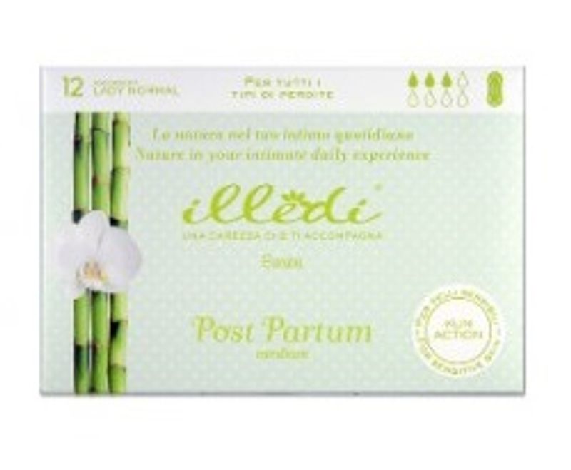 Illedi Assorbenti Lady Super post partum per tutti i tipi di perdite Medium 12 pezzi-1