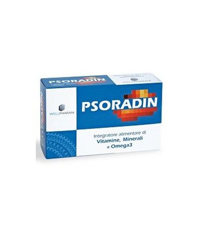 Psoradin integratore alimentare per la pelle utile per la psoriasi 45 capsule-1