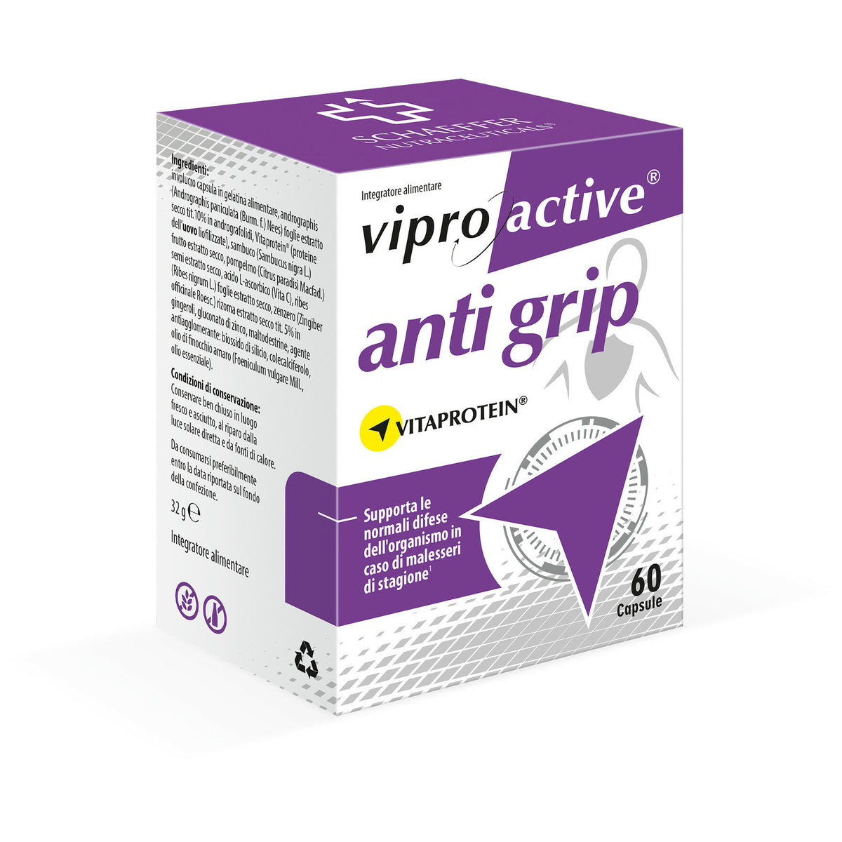 Viproactive Anti Grip difese immunitarie 60 Capsule-2