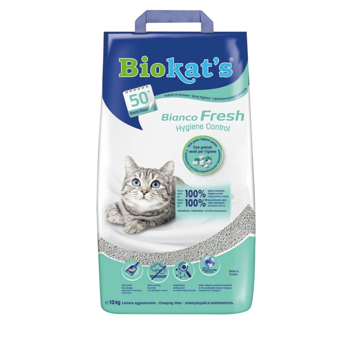 Biokat's Bianco Fresh Lettiera Argilla Naturale 10kg-1