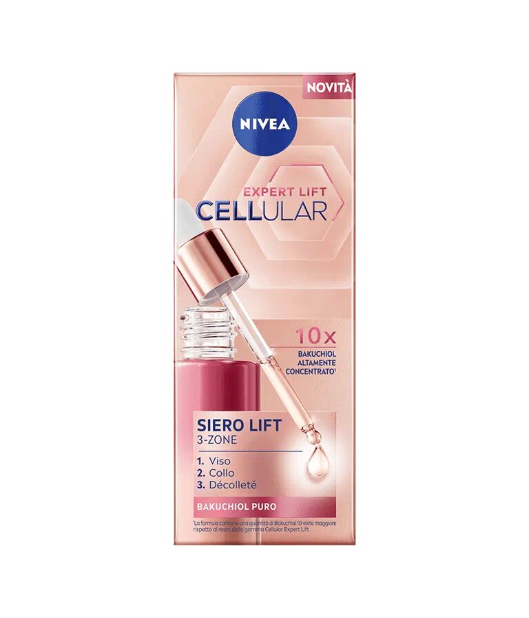 Nivea Cellular Expert Lift Siero Lift 3-zone Viso Antirughe Per Un Effetto Lifting 30ml-3
