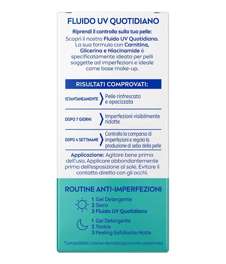 Nivea Derma Skin Clear Fluido Uv Quotidiano SPF50+ Opacizzante Viso 40ml-4