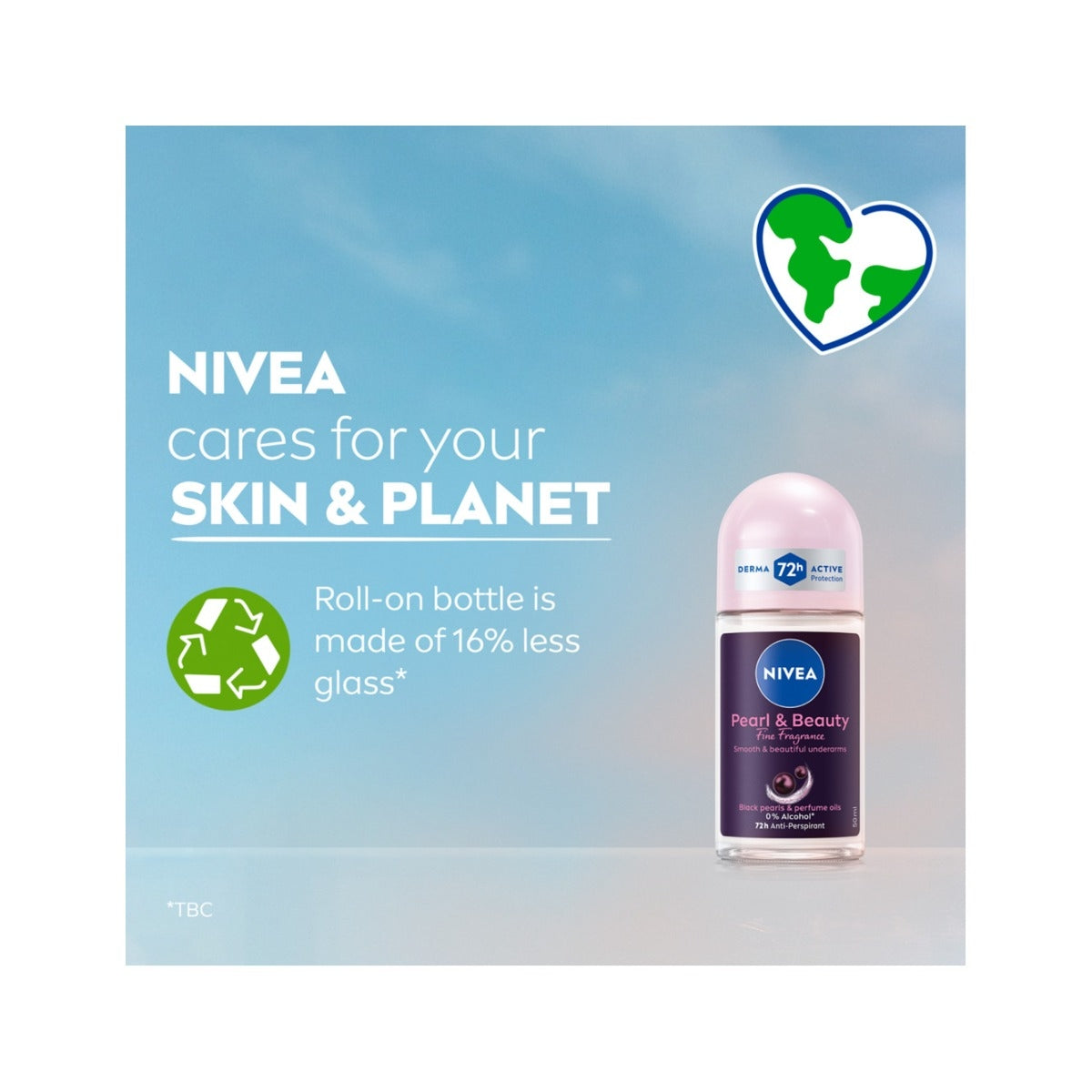 Nivea Pearl&Beauty Deodorante Antitraspirante Roll-On 72H 50ml-4
