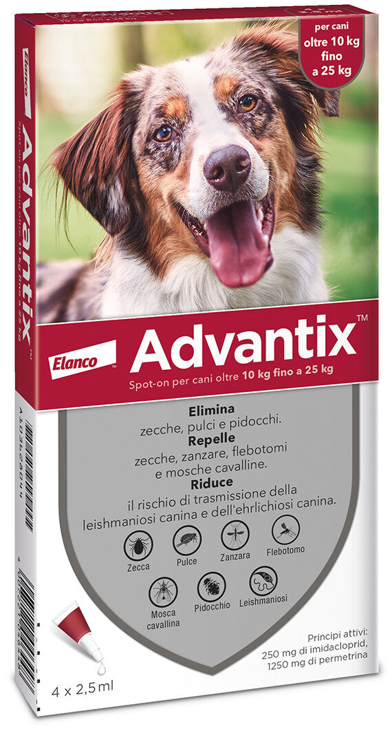 Advantix Spot-on per cani da 10 a 25kg 4 pipette (4 x 2,5ml)-2