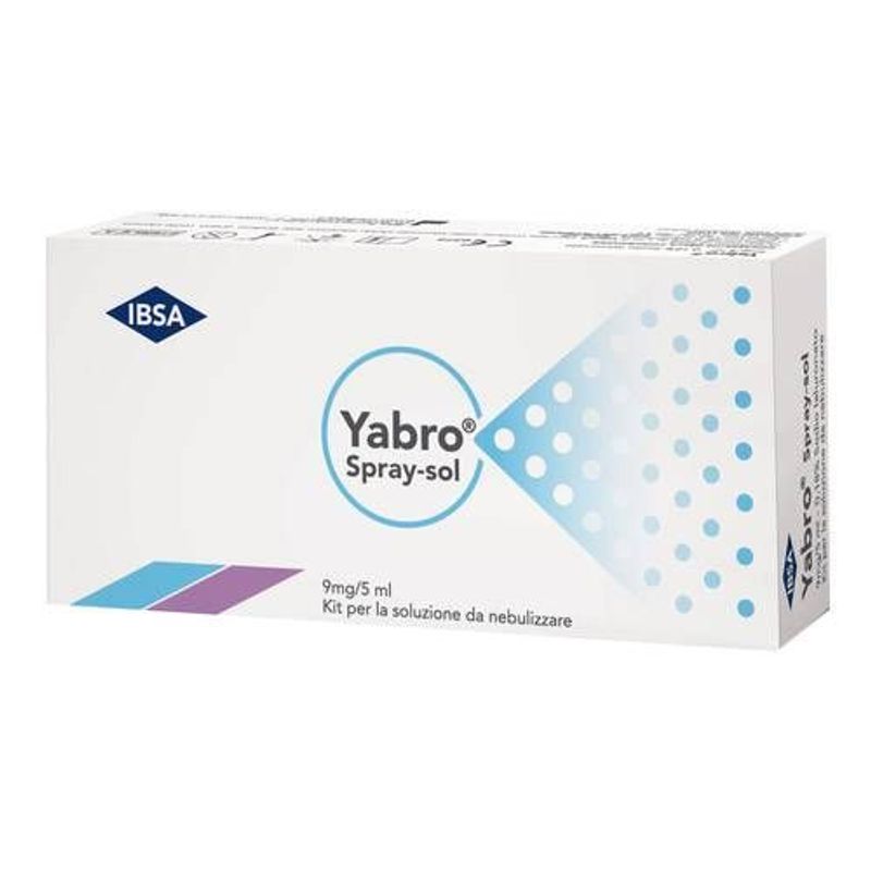Yabro Spray Soluzione da nebulizzare 0,18% acido ialuronico 10 flaconcini-1