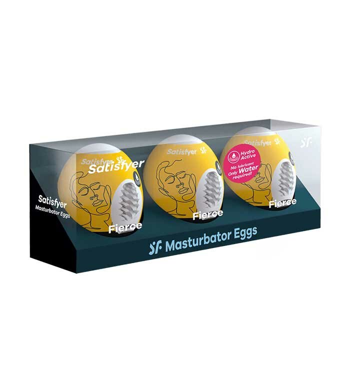 Satisfyer Masturbator Egg Set Ovetti Uso E Getta Per Lui Fierce 3 Pezzi-1