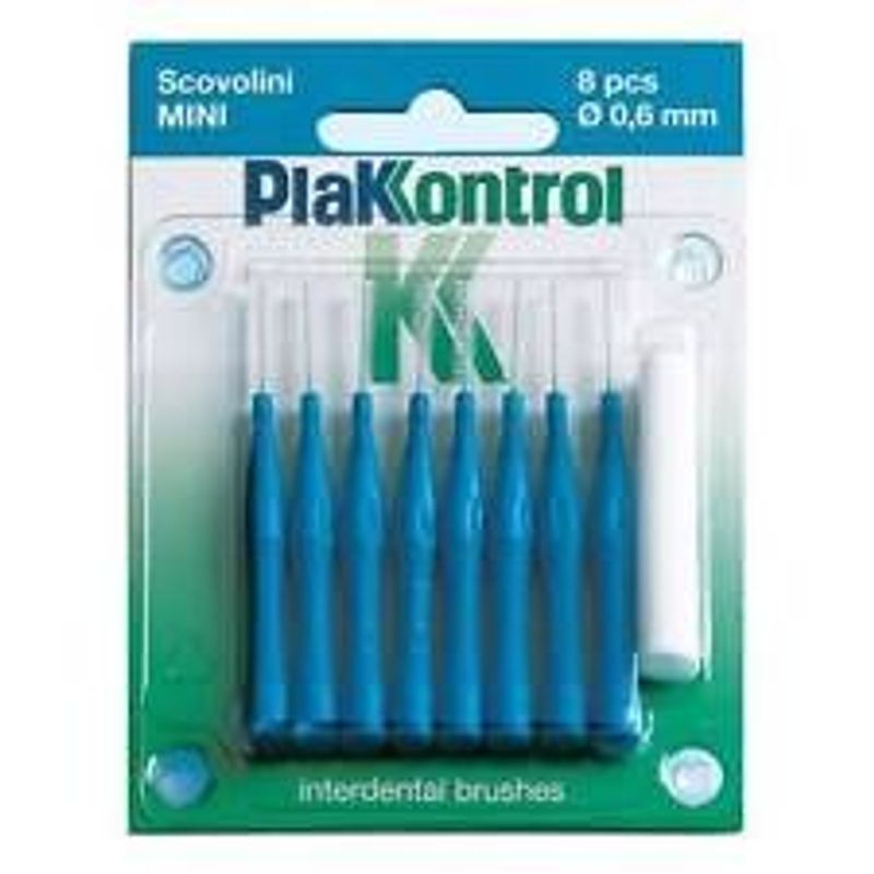 Plakkontrol Scovolini Mini 0,6mm manico fisso n.8 pezzi-1