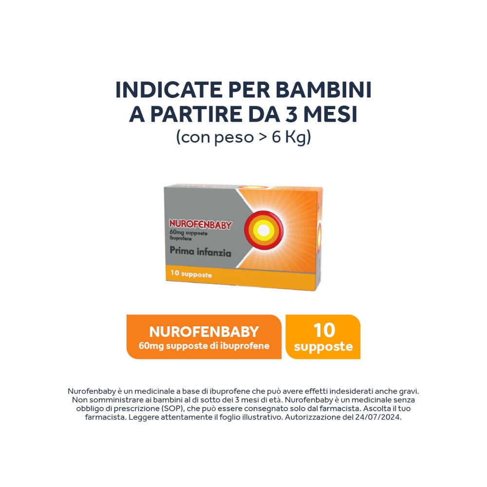 NurofenBaby 60mg Prima Infanzia 10 supposte-8