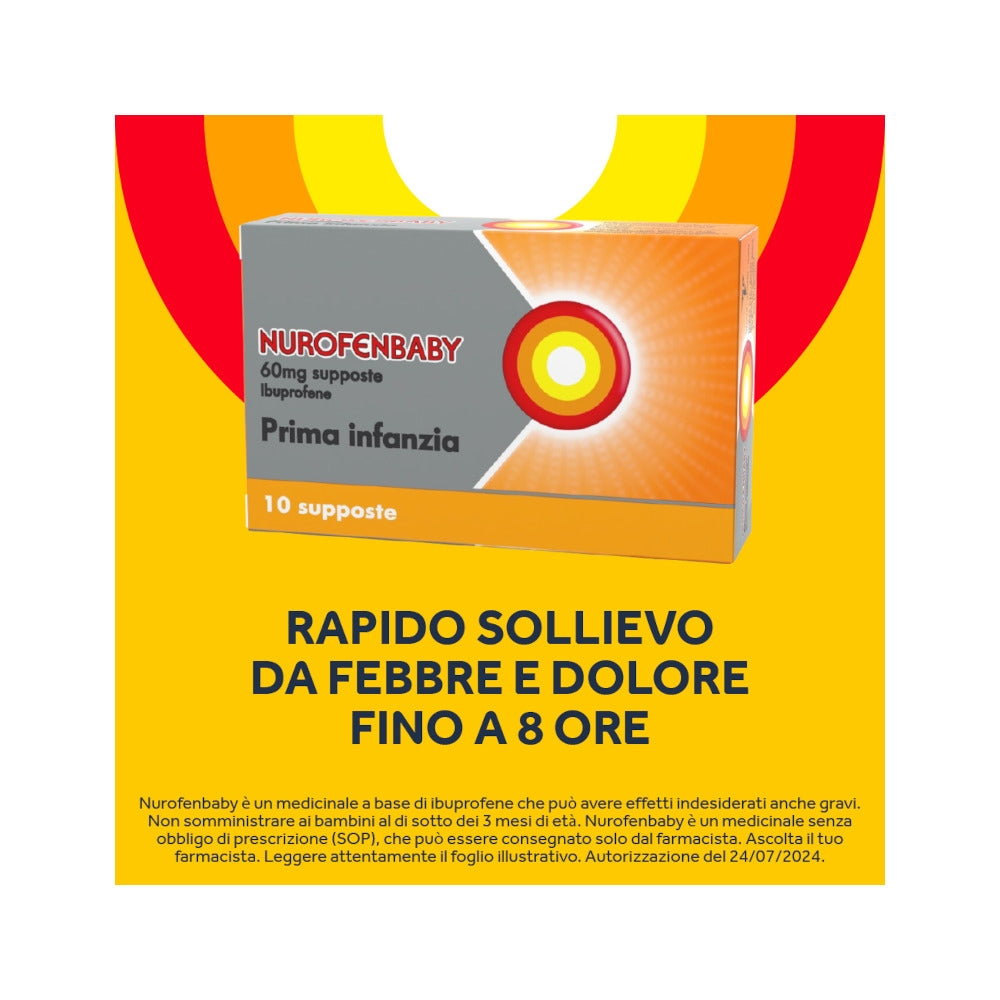 NurofenBaby 60mg Prima Infanzia 10 supposte-10