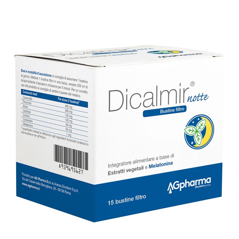 Dicalmir Notte integratore alimentare utile per il sonno 15 filtri-1