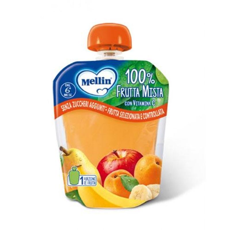 Mellin 100% Frutta Mista merenda 90g-1