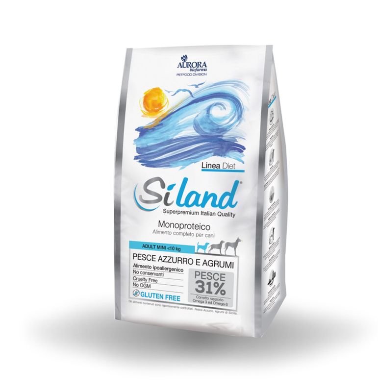 Siland Diet Mini Cane Adulto con pesce azzurro e agrumi 3kg-1
