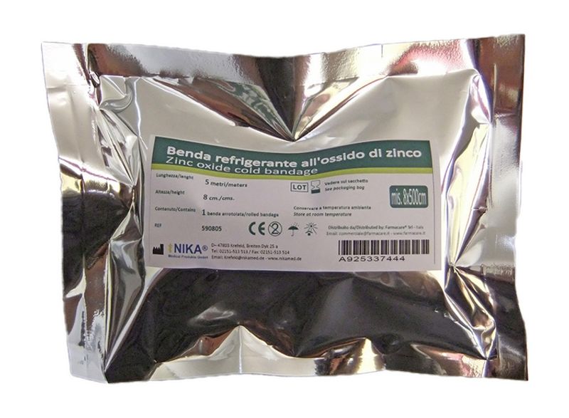 Benda Refrigerante all'Ossido di Zinco utile per i traumi sportivi 8x500cm-1
