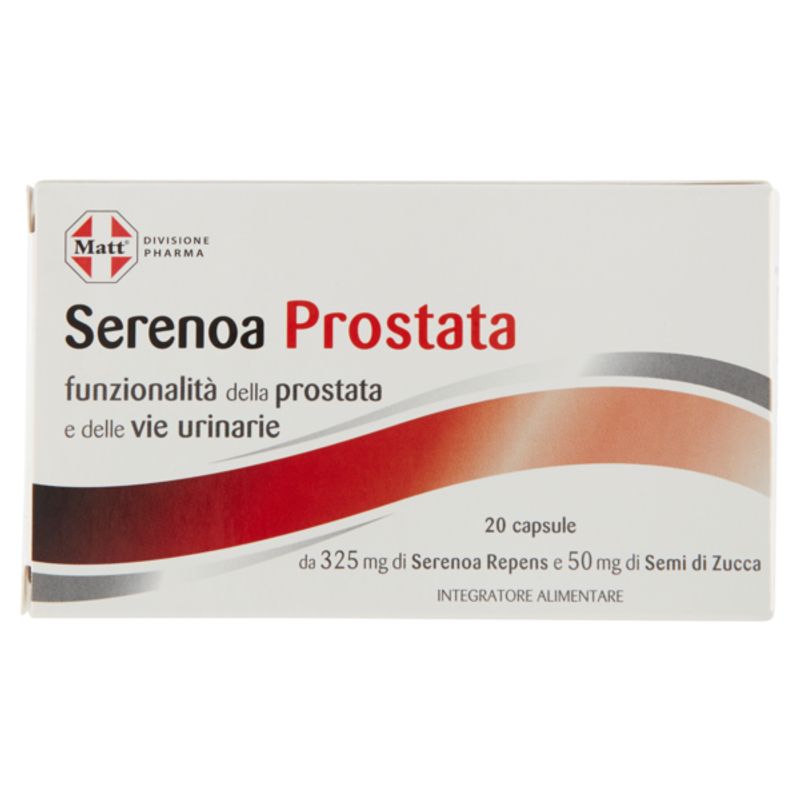 Matt Serenoa Prostata integratore alimentare utile per le vie urinarie e per la prostata 20 capsule-1
