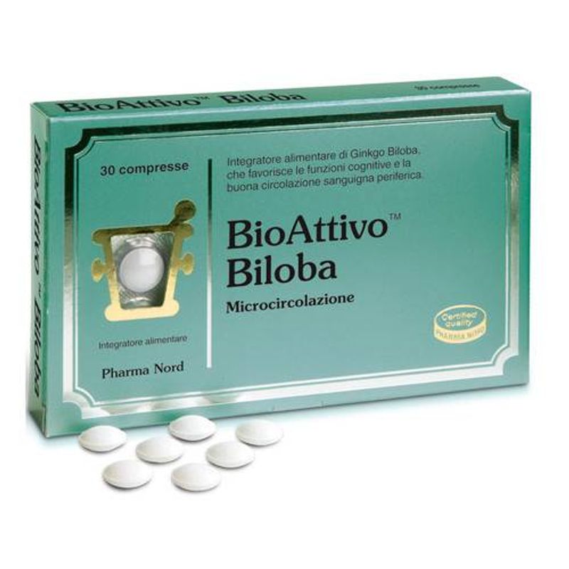 Bioattivo Biloba utile per la circolazione 30 compresse-1