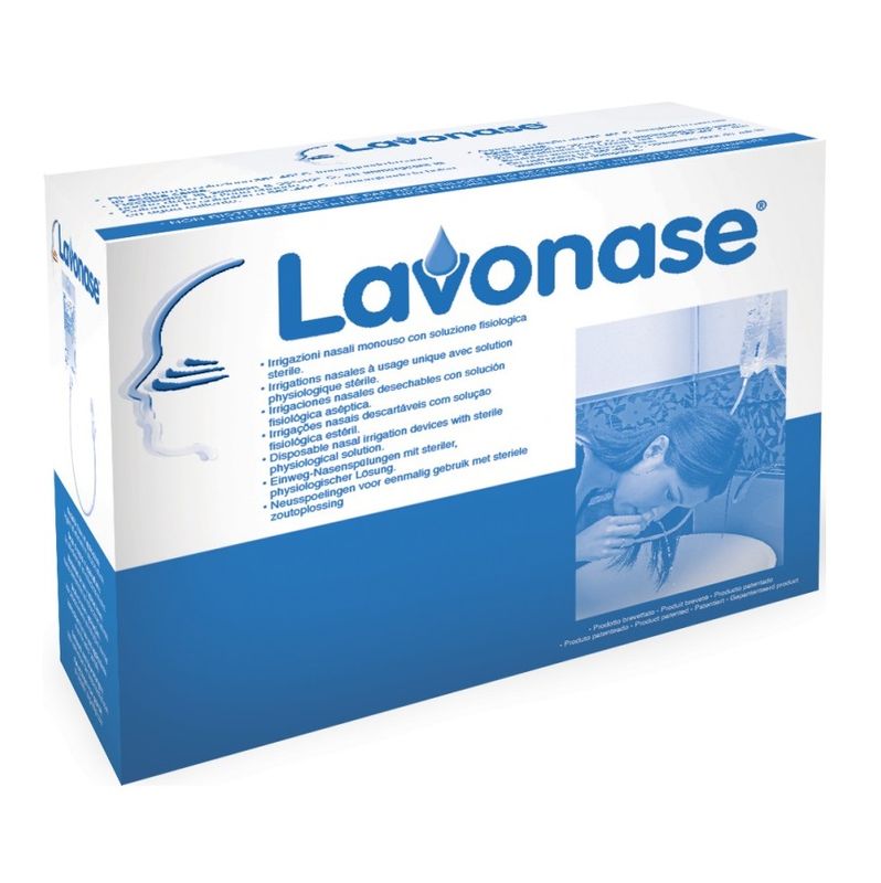 Lavonase 5 Sacche da 500 ml +5 Dispositivi per Irrigazione Nasale-1