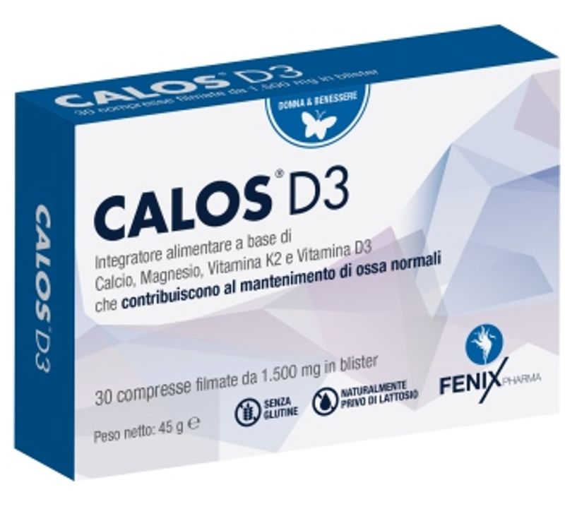 Calos D3 benessere delle ossa e funzionalità muscolare 30 compresse-1