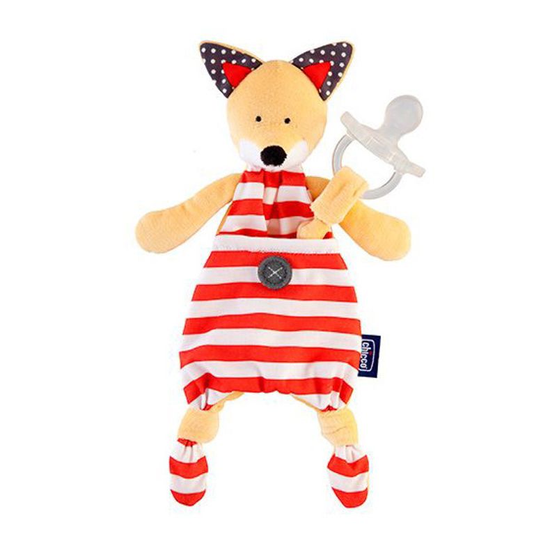 Chicco Pocket Friend Volpe l'amico del succhietto 0+ mesi-1