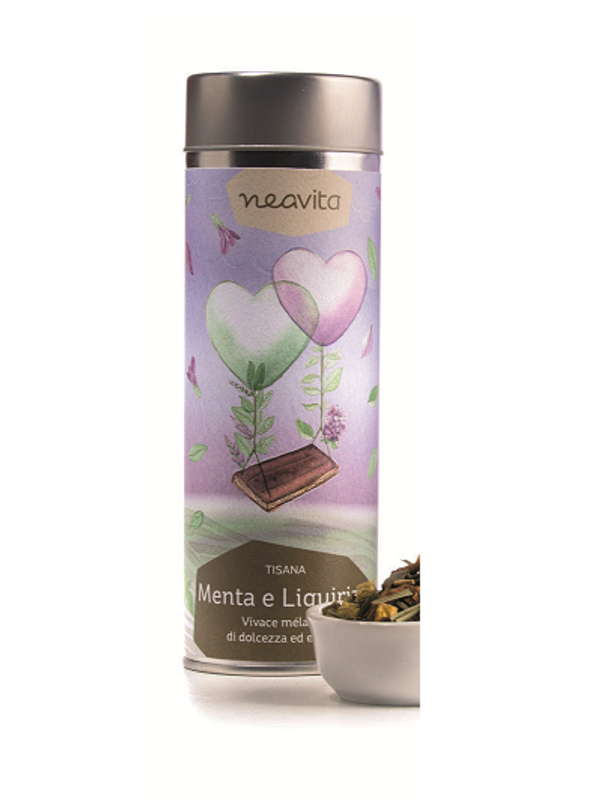 Neavita Tisana Menta e Liquirizia 100g silver tin-1