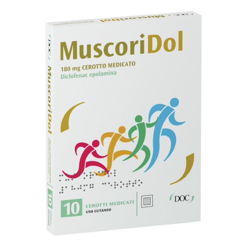 Muscoridol 10 Cerotti Medicati 180mg