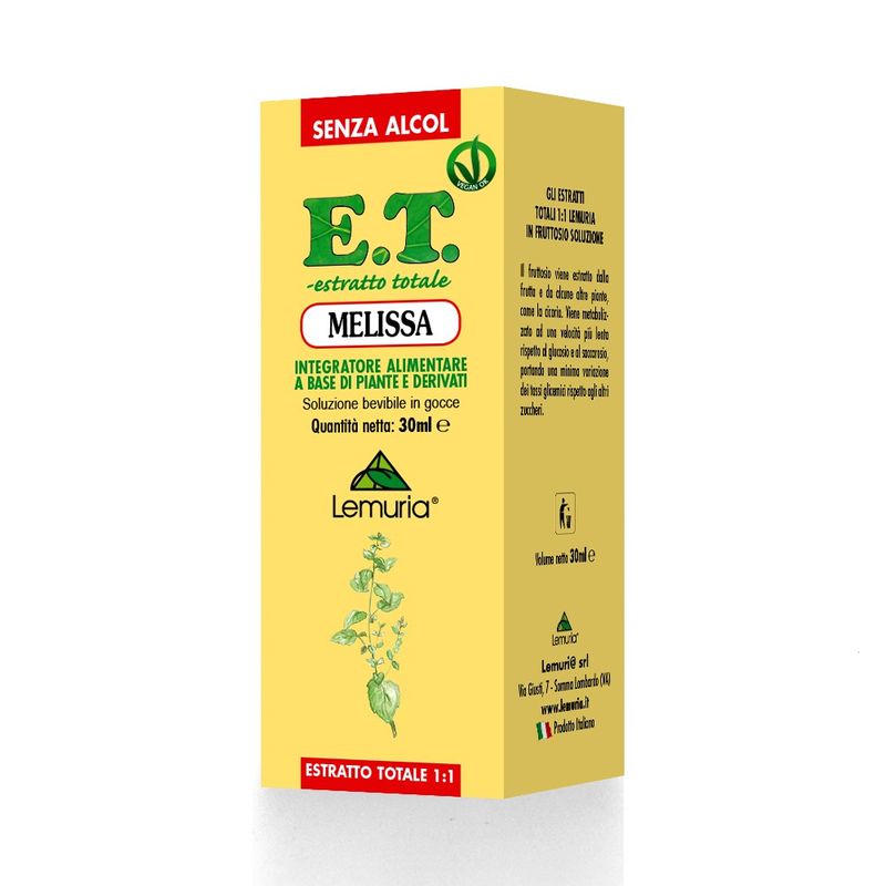 Lemuria Melissa Estratto Totale benessere intestinale 30ml-1