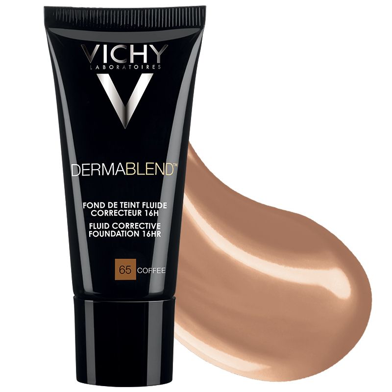 Vichy Dermablend Fondotinta fluido correttore 16H tonalità 65 Coffee 30ml-1