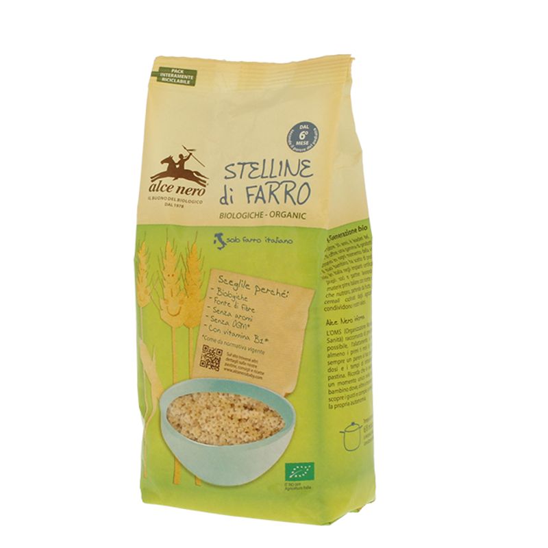 Alce Nero Stelline di Farro Biologico 500g-1