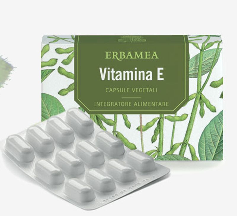 Erbamea Vitamina E antiossidante 24 capsule vegetali-1