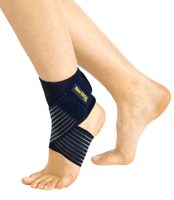 Pavis New EDGE 15 Cavigliera Elastica con Bendaggio a 8 colore blu taglia unica-1