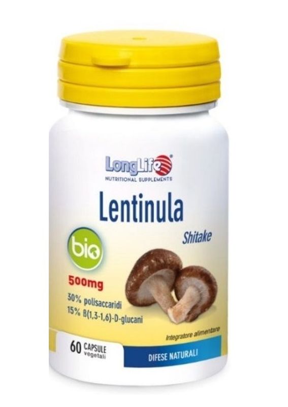 Longlife Lentinula Bio utile per il sistema immunitario 60 capsule-1