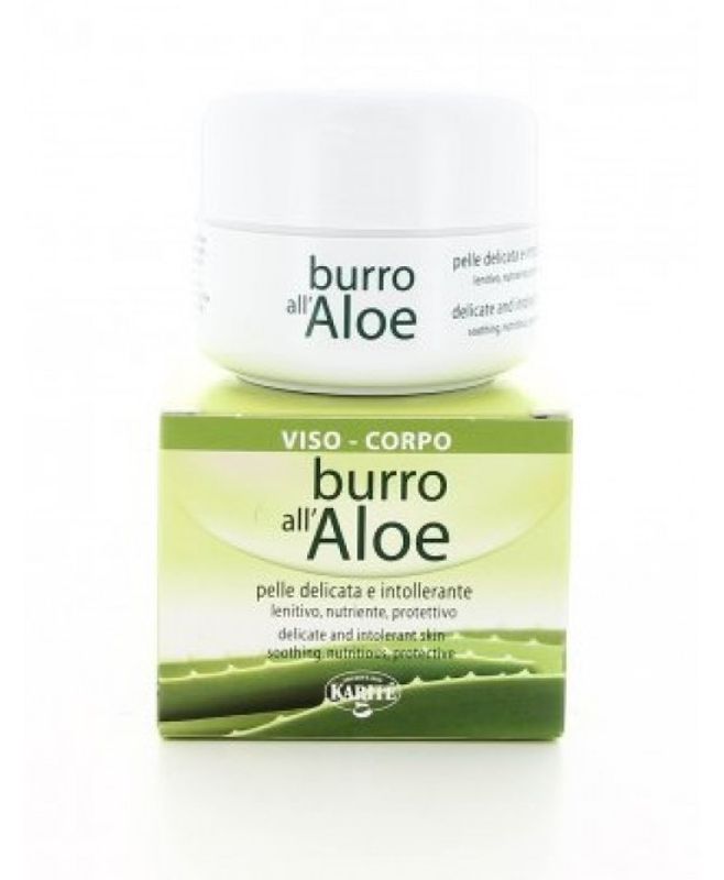 Karité Burro all'Aloe per pelle delicata viso e corpo 100ml-1