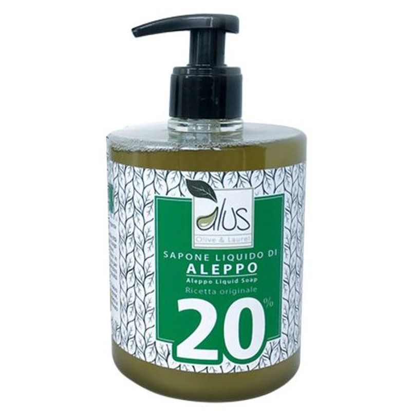Alus Aleppo Sapone Liquido 20% di Olio di Alloro 500ml-1