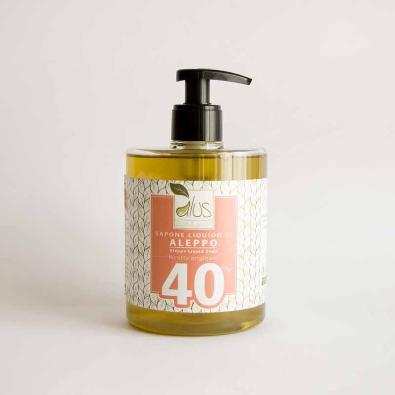 Alus Aleppo Sapone Liquido 40% di Olio di Alloro 500ml-1