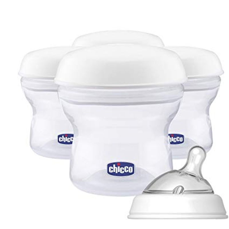 Chicco Contenitore Latte NaturalFeeling 4 pezzi-1