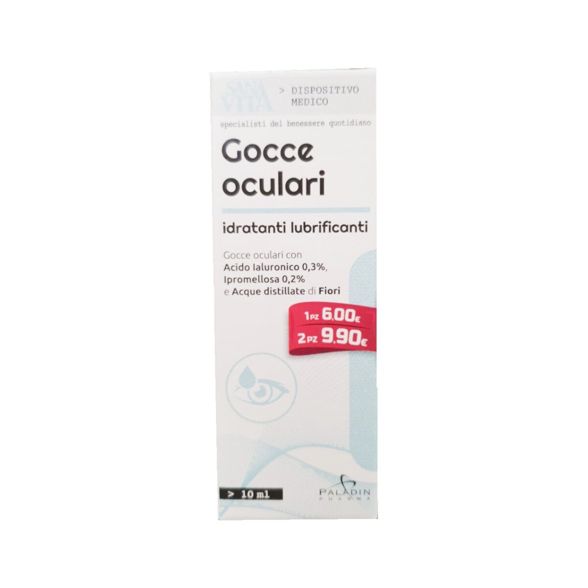 Sanavita Gocce Oculari idratanti lubrificanti 10ml-2