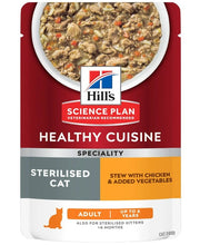 Hill's Science Plan Healthy Cuisine Gatto Sterilizzato Pollo Bustina 80gr-1