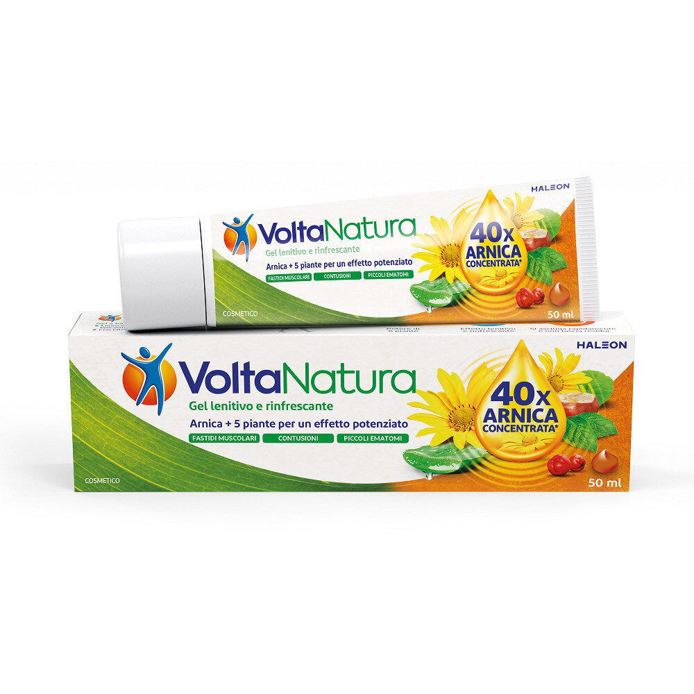 Voltanatura Arnica Gel Con Aloe Vera Per Fastidi Muscolari Contusioni Piccoli Ematomi Vegan 50ml-8