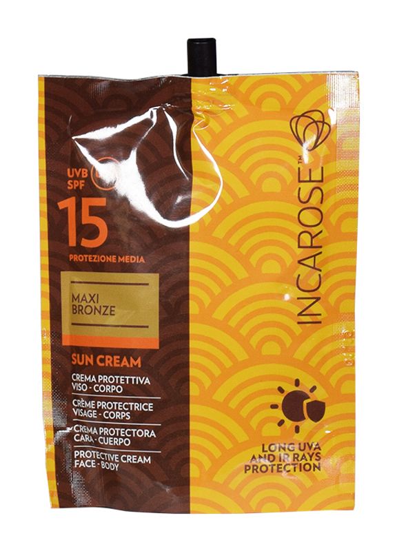 IncaRose Maxi Bronze Sun Cream SPF15 crema protettiva viso e corpo 50ml-1