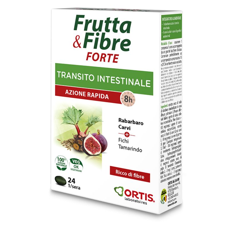 Frutta&Fibre Forte Azione Rapida transito intestinale 24 compresse-1