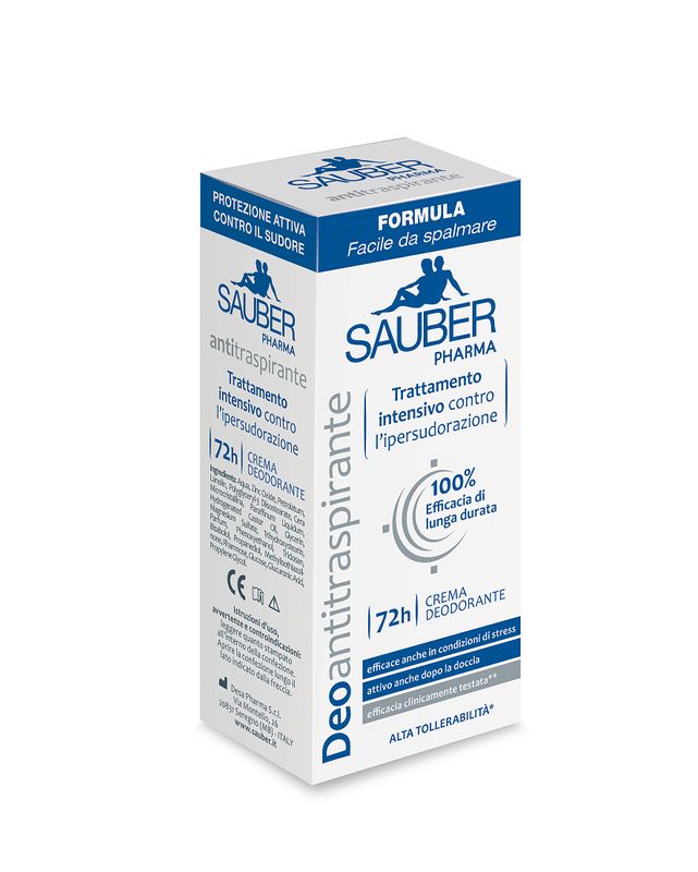 Sauber Stop Crema Deodorante Antitraspirante 72 Ore 30ml-1