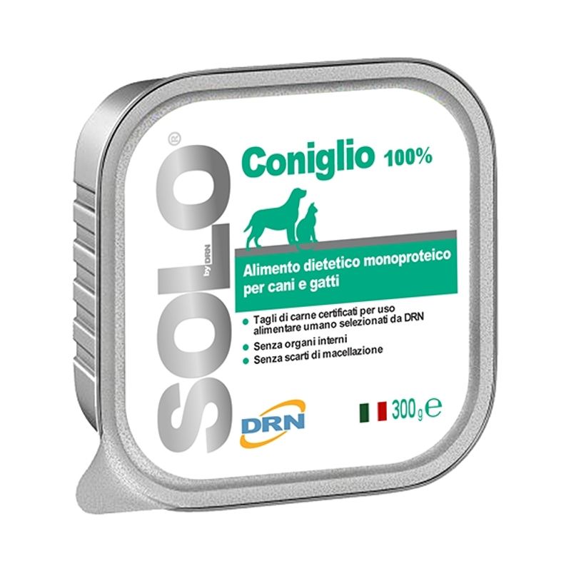 Solo Coniglio alimento monoproteico cani e gatti 300g-1