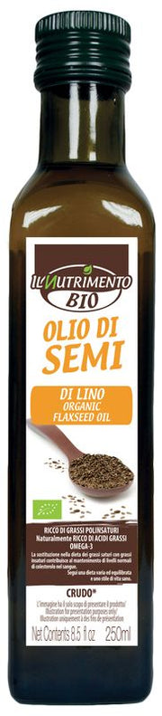 Probios Il Nutrimento Olio di Semi di Lino Biologico Crudo 250ml-1