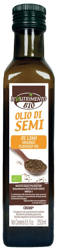 Probios Il Nutrimento Olio di Semi di Lino Biologico Crudo 250ml-1