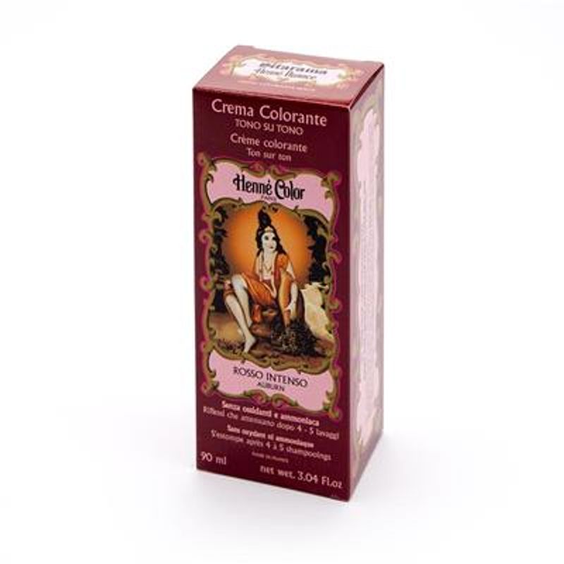Hennè Crema Colorante per Capelli colore Rosso Intenso Auburn-1