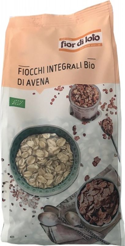 Fior di loto Fiocchi di Avena integrali bio 500g-1