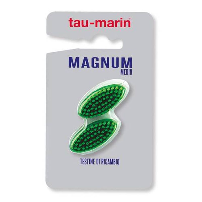 Taumarin Testina di ricambio per spazzolino Magnum Medio 2 pezzi-1