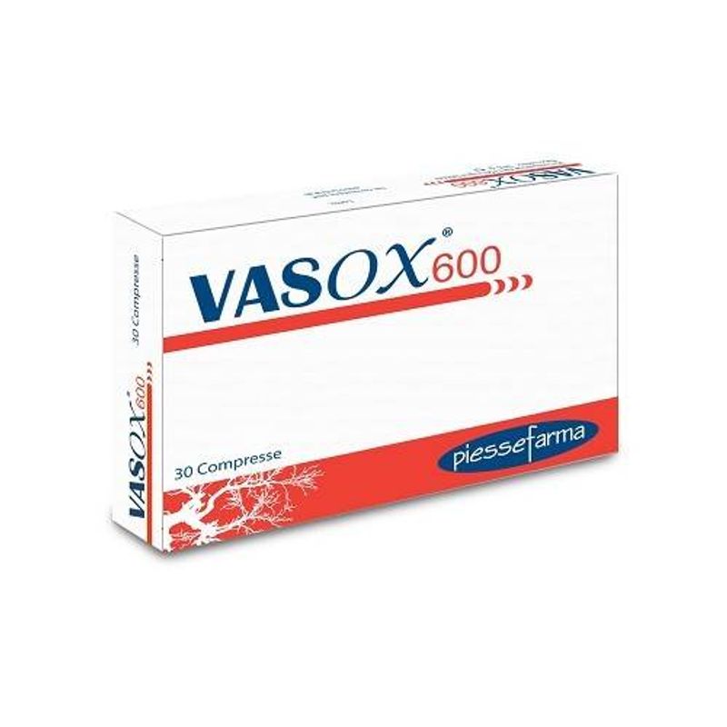 Piessefarma Vasox 600 favorisce il corretto microcircolo 30 compresse-1