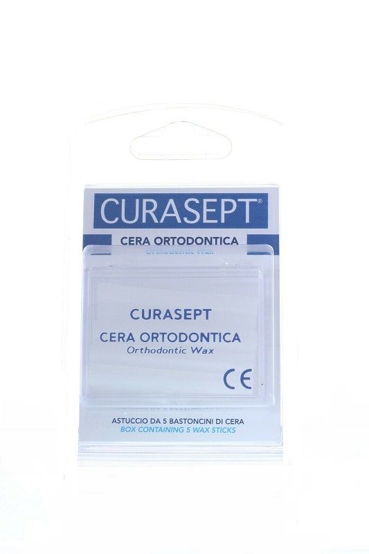 Curasept Cera Ortodontica Wax astuccio con 5 bastoncini-1
