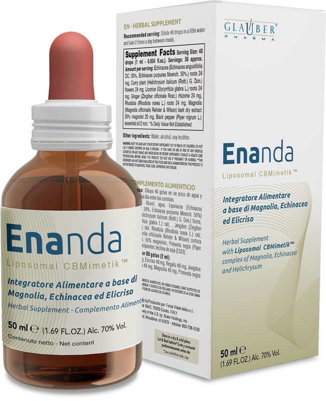 Forza Vitale Enanda a base di Magnolia, Echinacea ed Elicriso 50ml-1